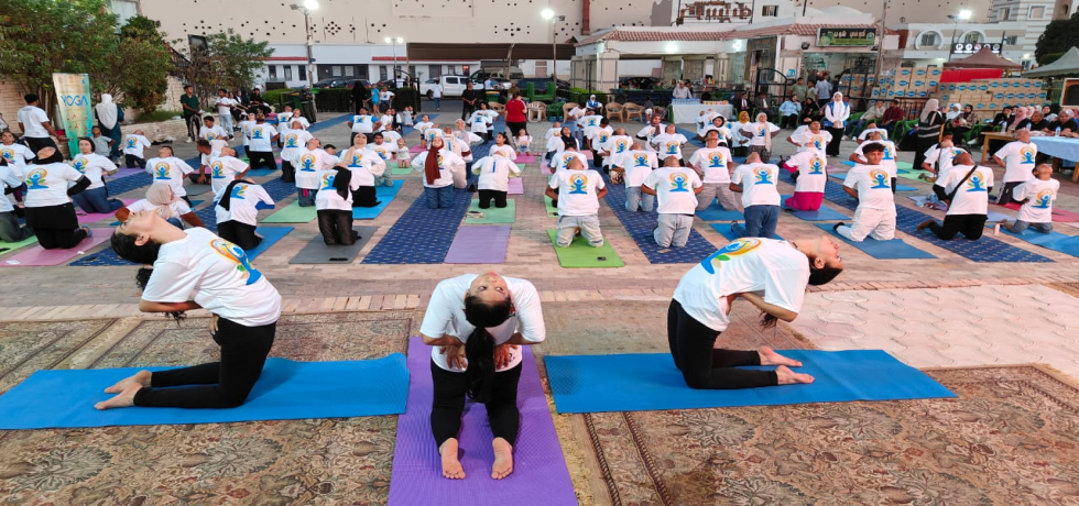 To mark IDY 2025, the Embassy of India in Cairo held a special event on June 12, 2025, at Hurghada city, Red Sea Governorate